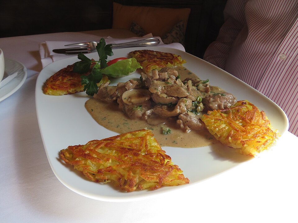 Zürcher Geschnetzeltes mit Rösti